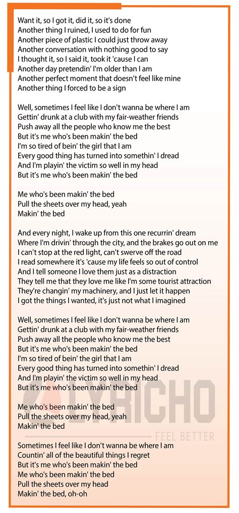 Making the bed - Olivia Rodrigo Song Lyrics | Making the bed English Lyrics