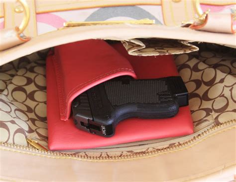 Mini auto Pink Concealed carry purse holster 380 LCP p380