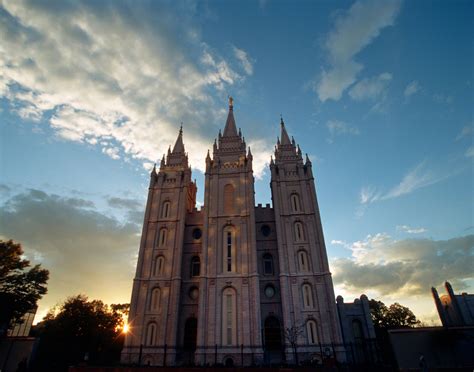 Salt Lake Temple at Sunset