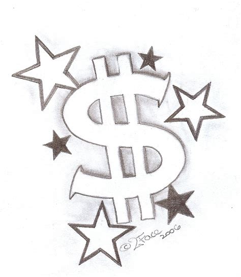 Tattooflash Dollar with Stars by 2Face-Tattoo.deviantart.com on ...