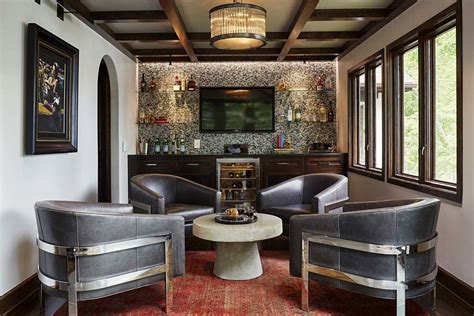 Luxury masculine lounge by CIRLCE Design Studio | Bars for home, Home ...