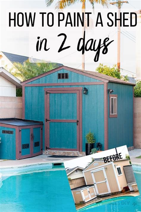 How To Paint A Shed The Right Way In Two Days - A Full Tutorial