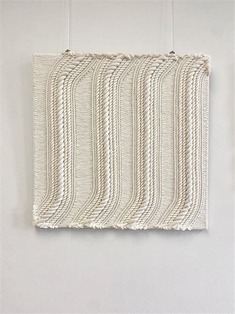 Fiber Art Wall Hanging, Contemporary Art for Modern Home Statement Piece, Handmade, Natural ...