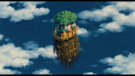 HD Wallpaper of Laputa: Castle in the Sky - A Timeless Anime Landscape