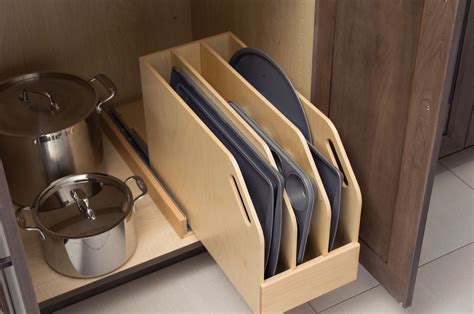 Tray Pull Out in Dura Supreme Cabinetry | Cookie sheet storage, Kitchen cabinet organization ...