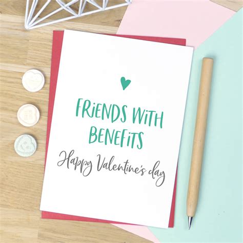 Friends With Benefits Valentine's Card By Pink and Turquoise