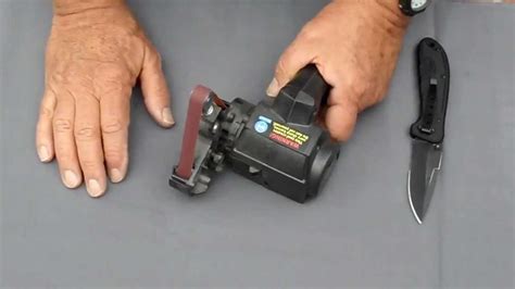 Partially Serrated Knife Sharpening using the Work Sharp Knife Sharpener - YouTube