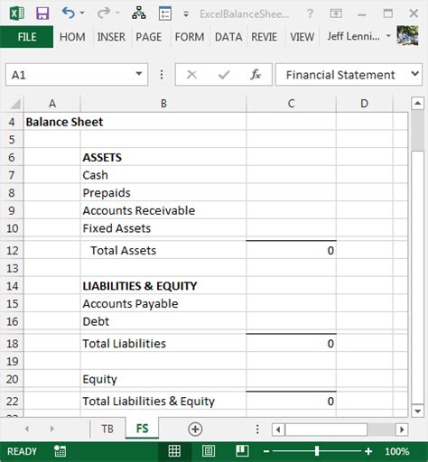 Create a Balance Sheet with Excel - Excel University