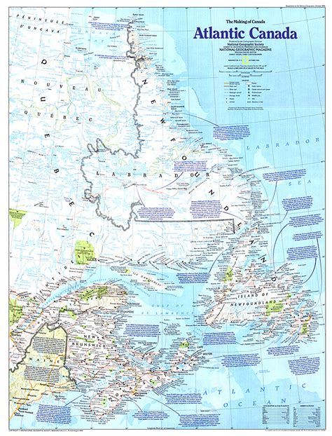 Making of Canada, Atlantic Canada Map - North America - Map Archive - Wall Maps