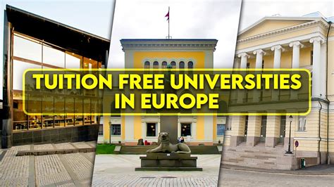 12 Tuition-Free Universities in Europe for International Students - YouTube