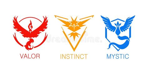 Pokemon Go Team Icons from Mobile Phone Game Editorial Photo - Illustration of valor, video ...