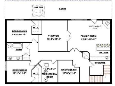 Modular Home Floor Plans With Basement | Basement floor plans, Floor ...