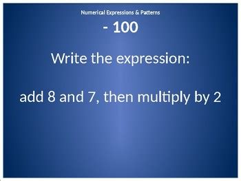 Jeopardy for 5th Grade Math by Hopkins' Helpers | TpT