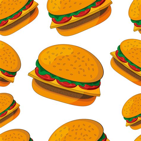 Download Cartoon Cheeseburgers On A White Background Wallpaper | Wallpapers.com