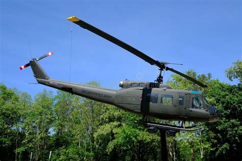 Huey Helicopter at the New Jersey Vietnam Veterans Memorial Editorial Image - Image of outside ...