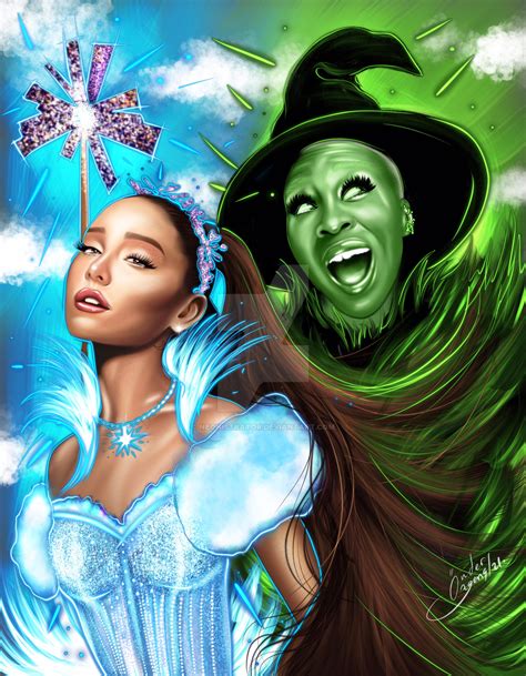 ARIANA GRANDE and CYNTHIA ERIVO-GLINDA and ELPHABA by neonistrator on DeviantArt