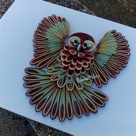 Quilling owl! in 2020 | Paper quilling designs, Quilling designs, Paper quilling tutorial