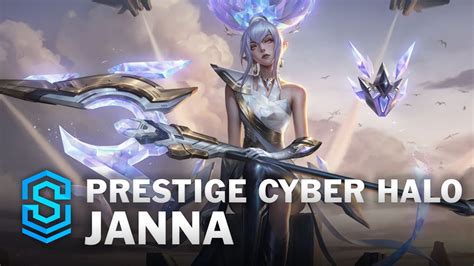 Prestige Cyber Halo Janna Skin Spotlight - League of Legends - YouTube