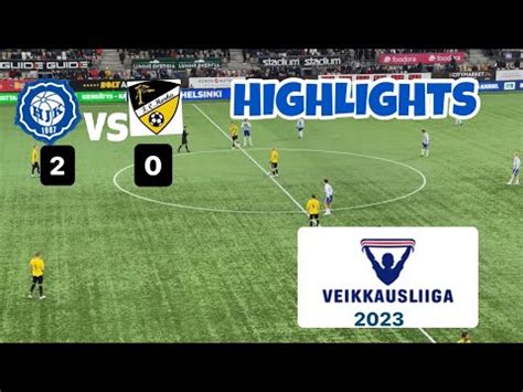 VEIKKAUSLIIGA 2023 ALKAA HJK vs HONKA FULL HIGHLIGHTS - YouTube