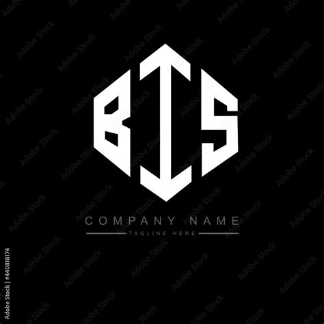 BIS letter logo design with polygon shape. BIS polygon logo monogram. BIS cube logo design. BIS ...