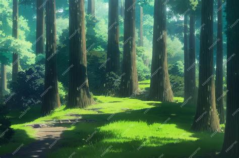 Anime Background Scenery Forest