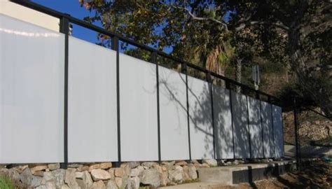 acrylic panel fence | Fence landscaping, Modern fence, Backyard fences