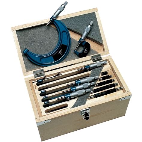 Linear Tools 50-200-200 Outside Micrometers Boxed Set 150-300mm DIN 863 ...