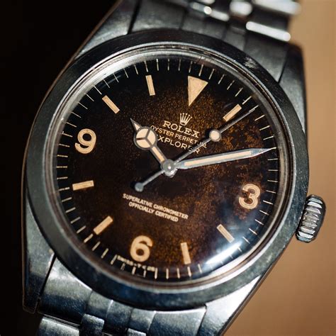 Rolex Explorer 1 ref 1016 Gilt Tropical Dial circa 1967