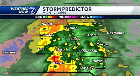 Omaha weather forecast: Rain projected throughout Monday