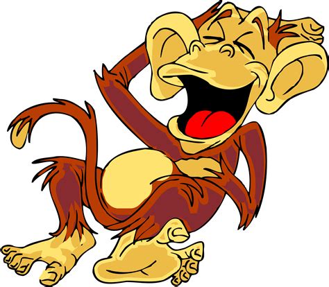 Come Hang With Us At Www - Laughing Monkey Clipart - Png Download ...