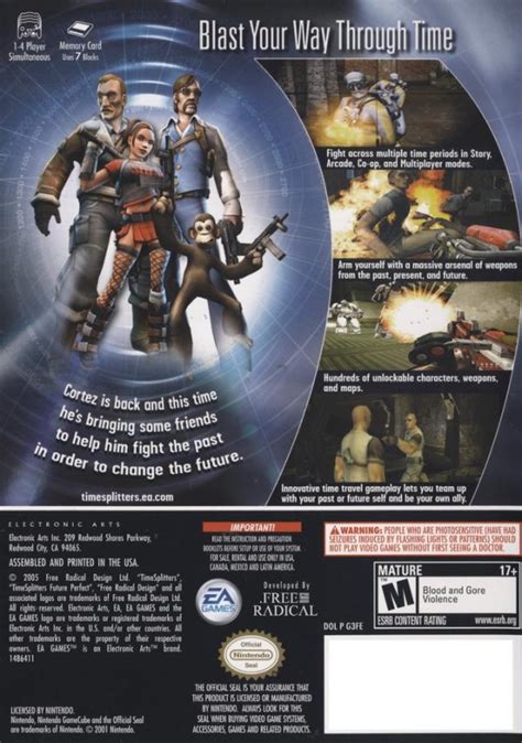 Timesplitters: Future Perfect for GameCube - Sales, Wiki, Release Dates, Review, Cheats, Walkthrough