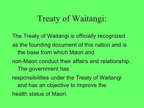 The Principles Of The Treaty Of Waitangi