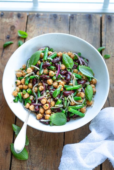 10-Minute Three Bean Salad (Vegan) - Two Spoons