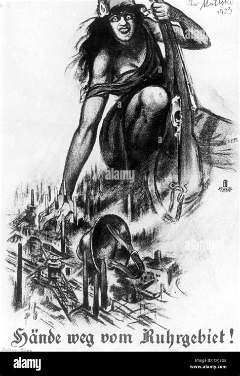 Caricature 'Hands off the Ruhr Area', 1923 Stock Photo - Alamy