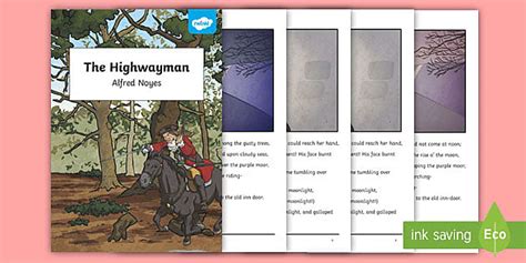 The Highwayman Poem Booklet (teacher made) - Twinkl