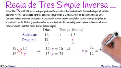 Regla De Tres Simple Inversa Ejemplos Y Ejercicios Resueltos Regla De | Hot Sex Picture