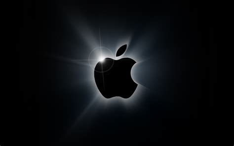 Wallpaper Mansion: Apple Black Logo Wallpaper