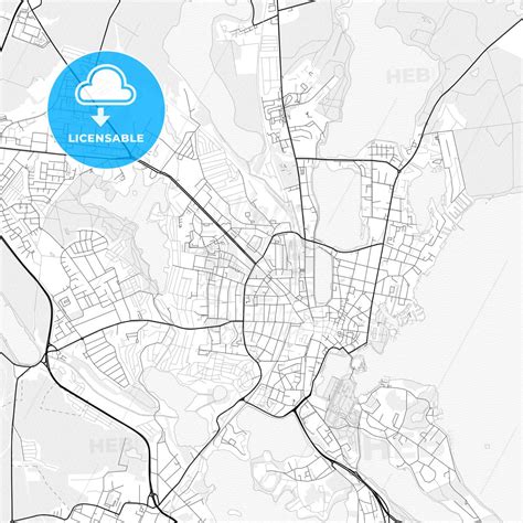 Vector PDF map of Schwerin, Germany - HEBSTREITS Sketches | Printable ...