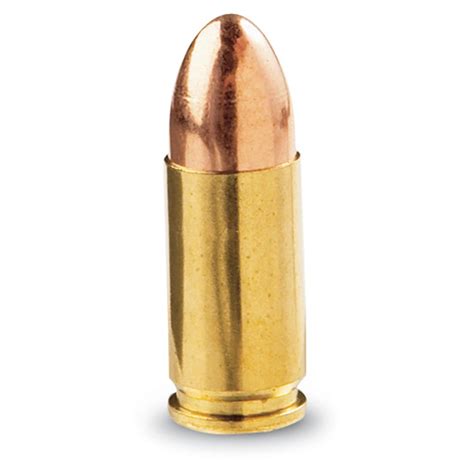 Fiocchi, 9mm Luger, FMJ, 124 Grain, 1,000 Rounds - 105368, 9mm Ammo at Sportsman's Guide