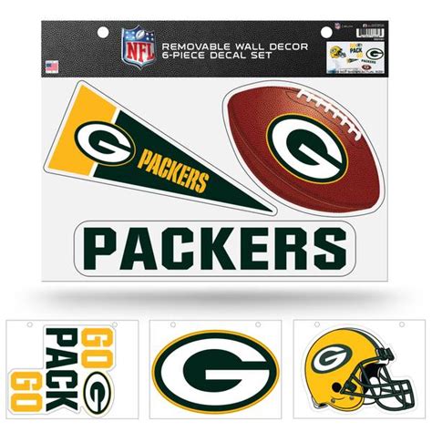 NFL Green Bay Packers Removable Wall Decor - RSD3301 | Blain's Farm & Fleet