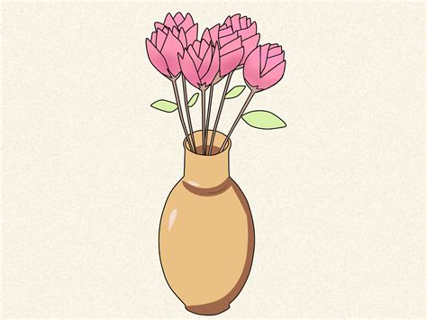 Flower In A Vase Drawing at GetDrawings | Free download