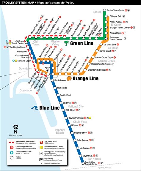 San Diego Metro Map – Map Vector