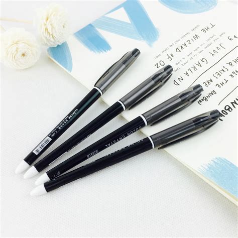 JDANCE High quality Black Gel Pen 0.5mm 4PCS/package gel ink pen Office & School Supplies Pens ...