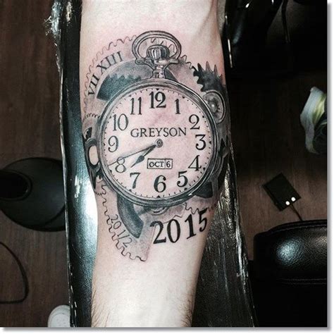 75 Brilliant Pocket Watch Tattoo Designs Ever Made #тату #tattoo #tatoo ...