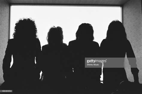 Queen in silhouette, photo session for 'Music Life' magazine, at ...