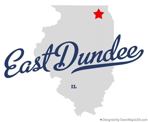 Map of East Dundee, IL, Illinois