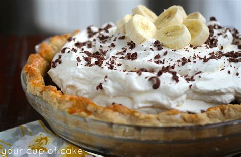 Chocolate Banana Cream Pie - Your Cup of Cake