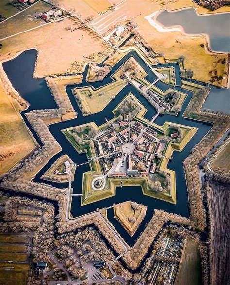 Fort Bourtange located in the village of Bourtange in Groningen ...