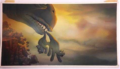 Image - LAND BEFORE TIME Color Key Concept DON BLUTH Production cel Art LITTLEFOOT CERA.jpg ...