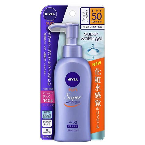 Nivea Sun Protect Super Water Gel Sunscreen Pump Bottle SPF50 PA+++ 140g | Gel sunscreen, Beauty ...